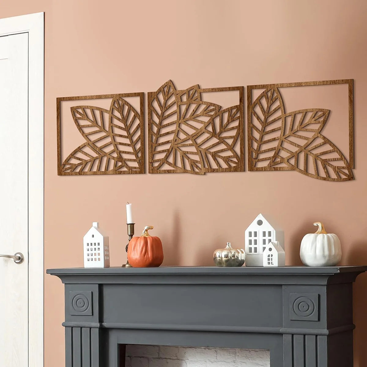 Wooden Palm Leaf Wall Decor