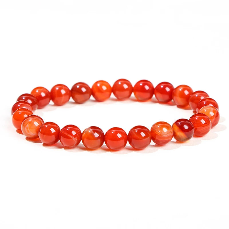 Natural Stone Bead Bracelet – Amethyst, Tiger Eye & Crystal Design for Men & Women