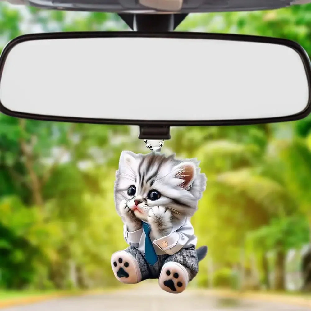 Cat Car Mirror Pendant