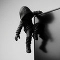 Climbing Figure Monitor Decor