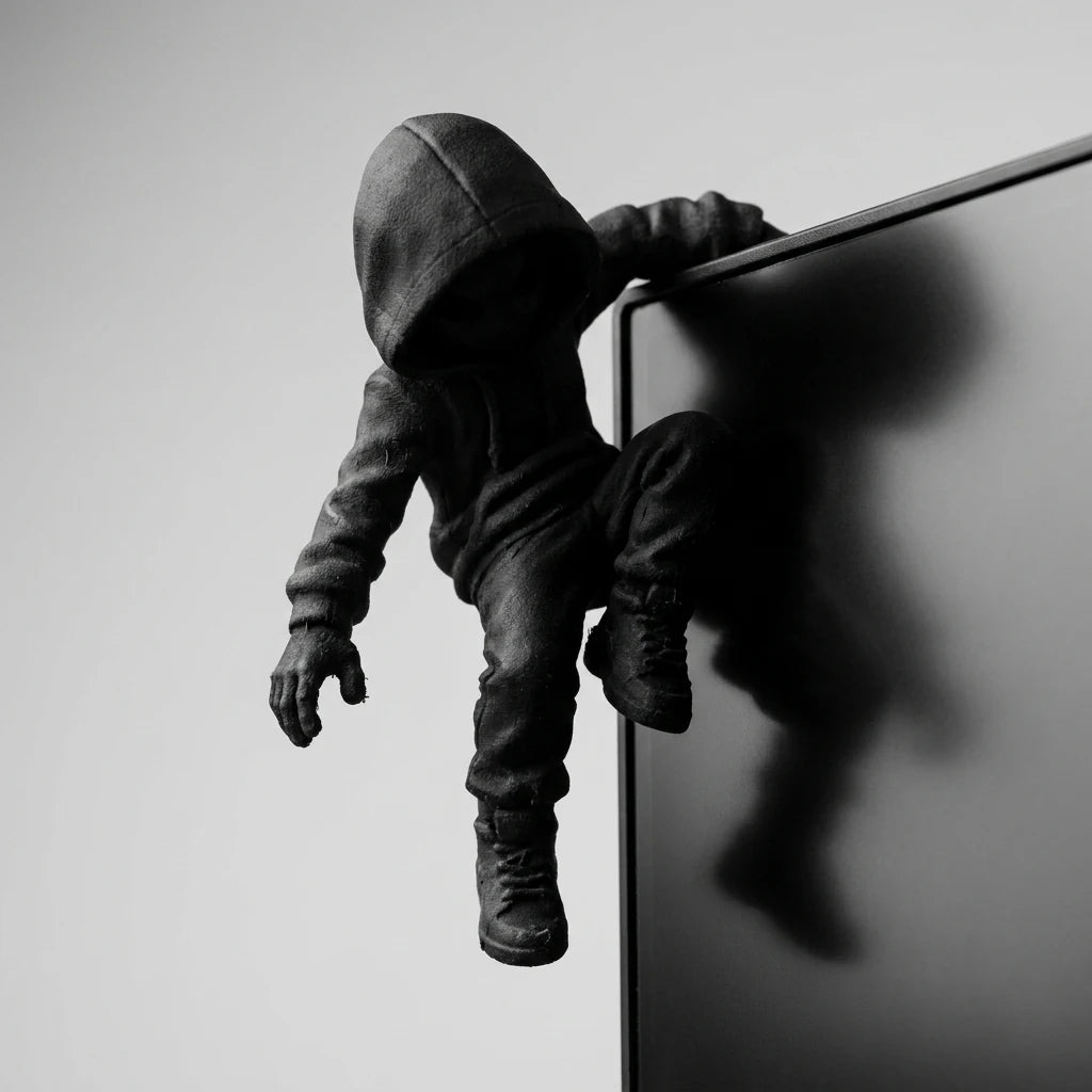 Climbing Figure Monitor Decor