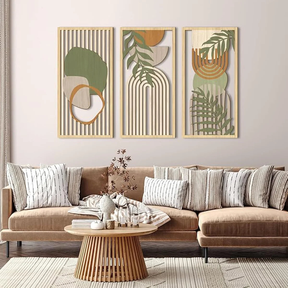 Bohemian Geometric Wooden Wall Art