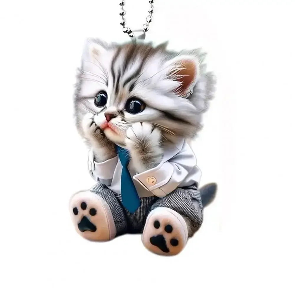 Cat Car Mirror Pendant