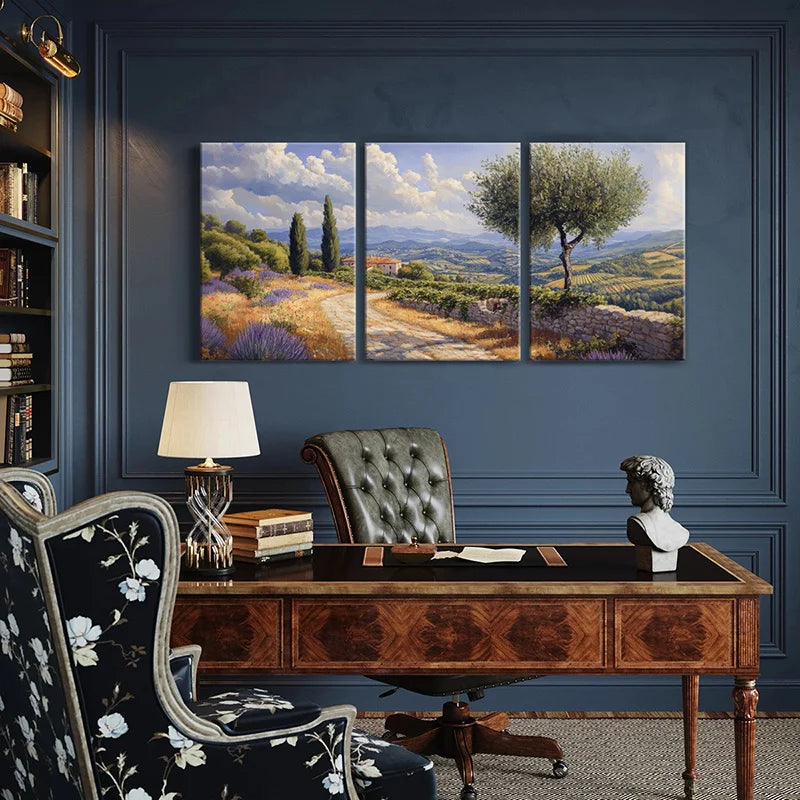 3-Piece Tuscany Landscape Canvas Wall Art