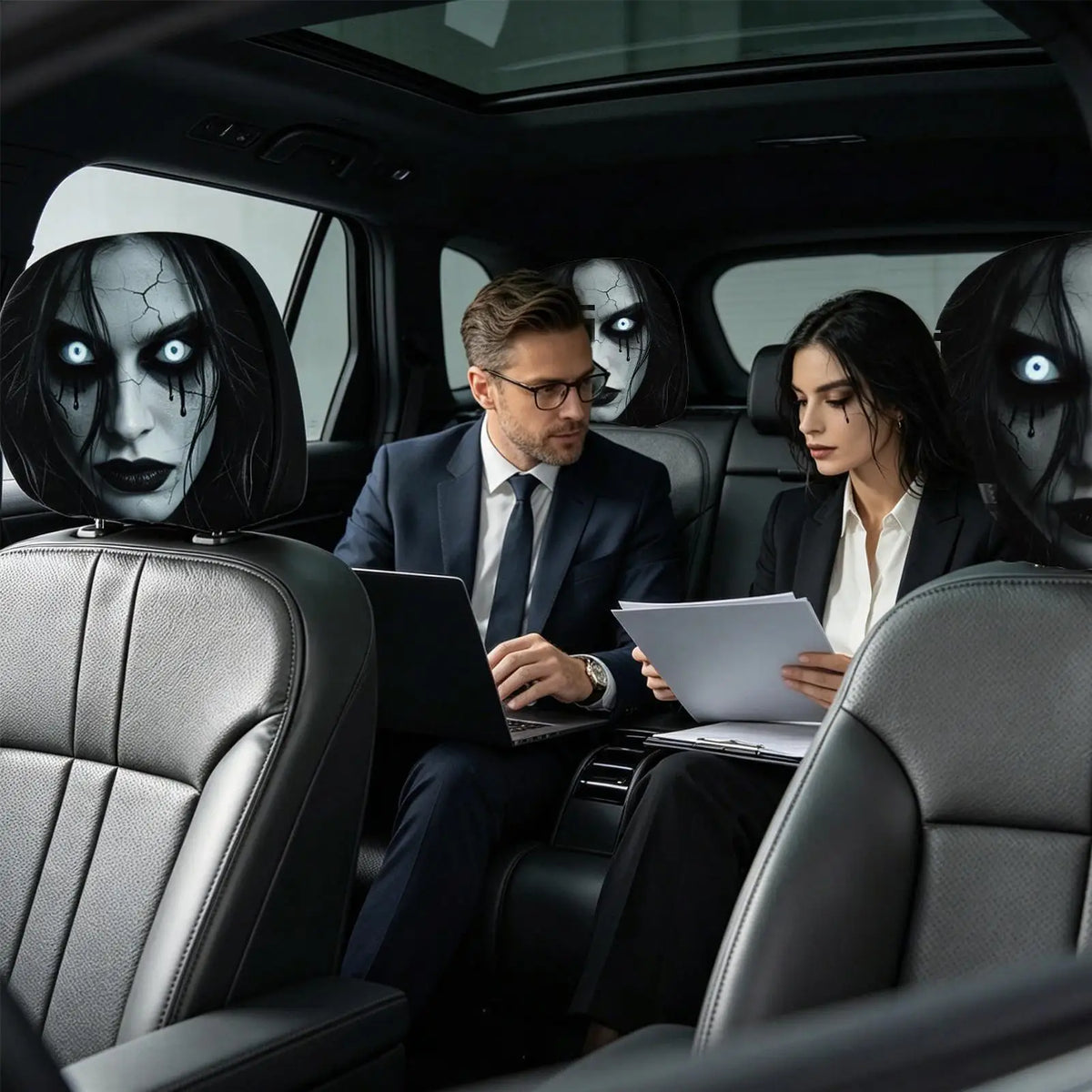 Halloween Car Headrest Covers