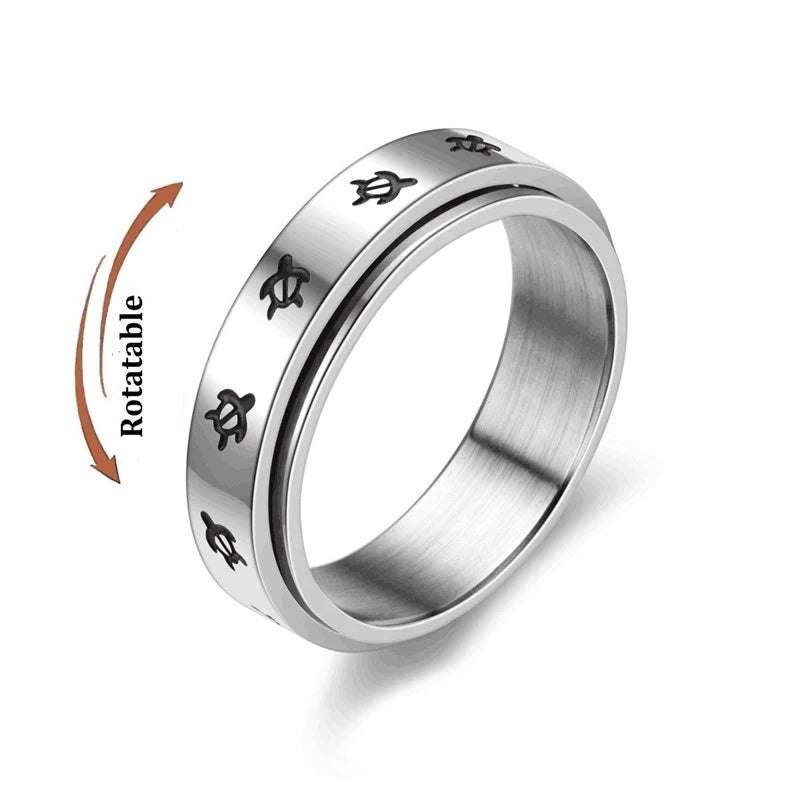 Stainless Steel Rotating Couple Spinner Rings