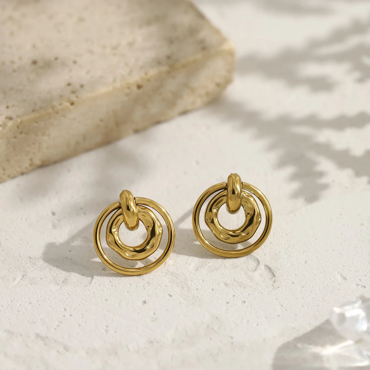 18K Gold-Plated Necklace and Earring Set