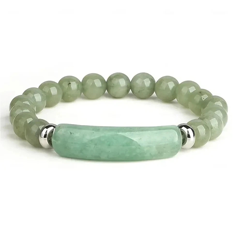 Turquoise & Malachite Stone Bracelet – Handmade Gemstone Design