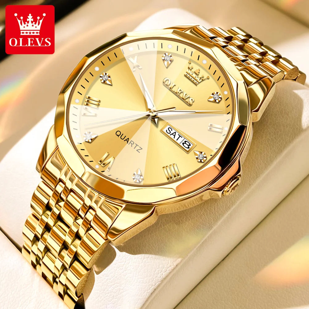 OLEVS 9931 Luxury Couple Quartz Watch
