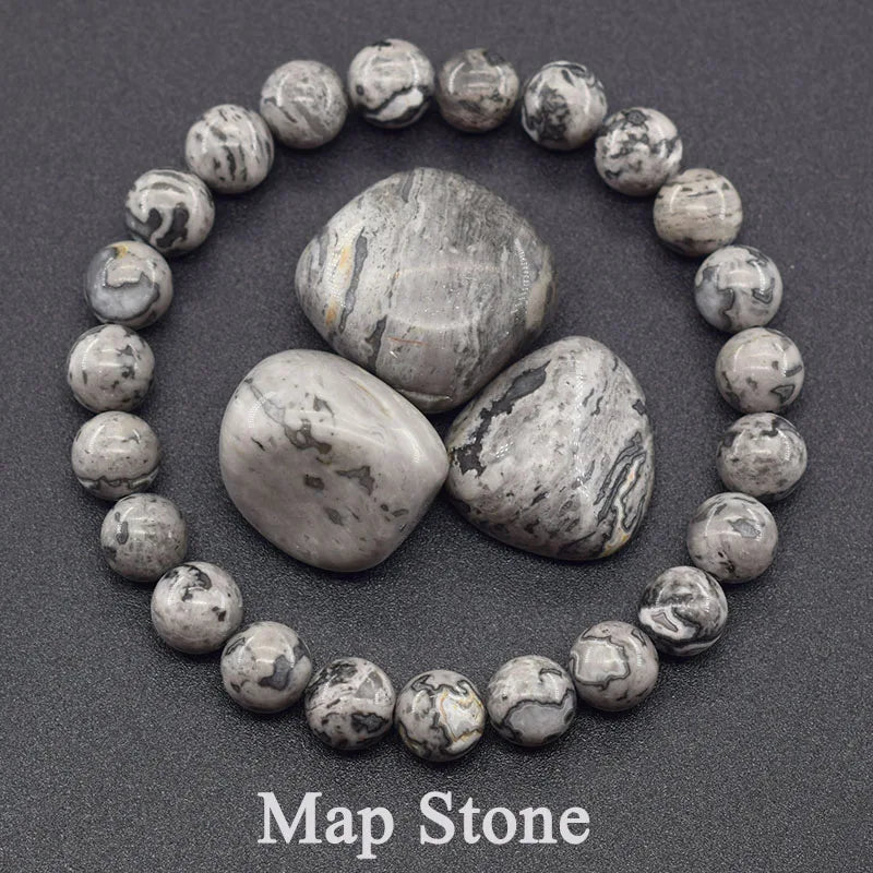 Natural Lapis Lazuli Bead Bracelet – Elegant Design for Men & Women