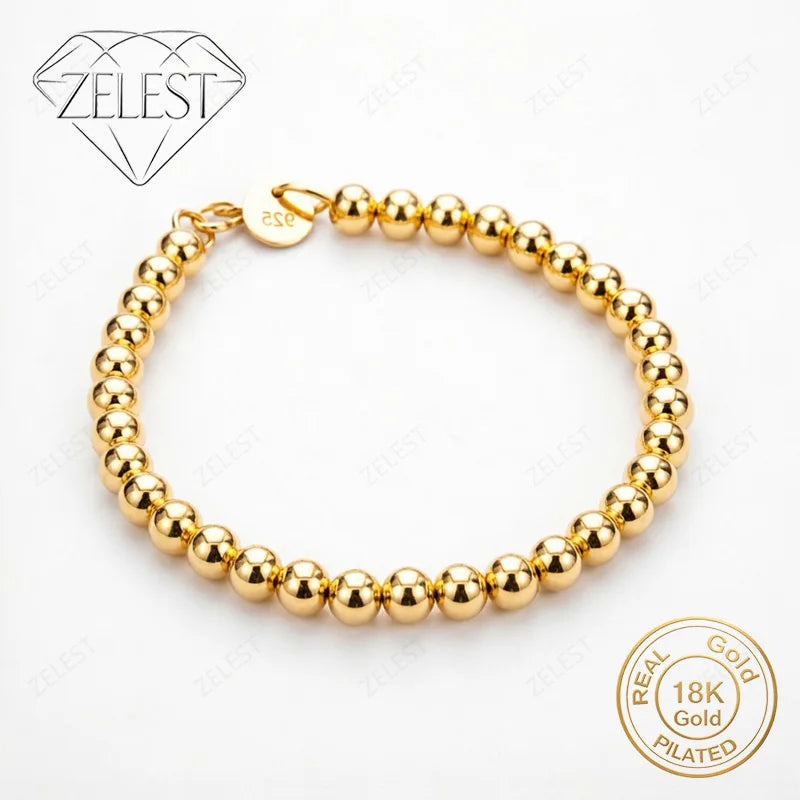 Gold-Tone Beaded Bracelet
