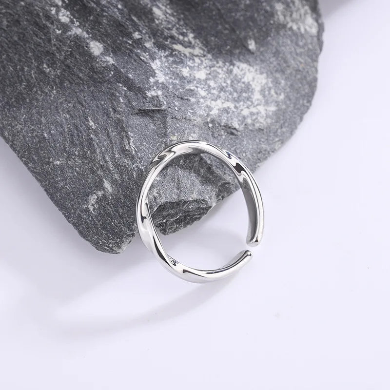 925 Sterling Silver Twisted Women’s Ring