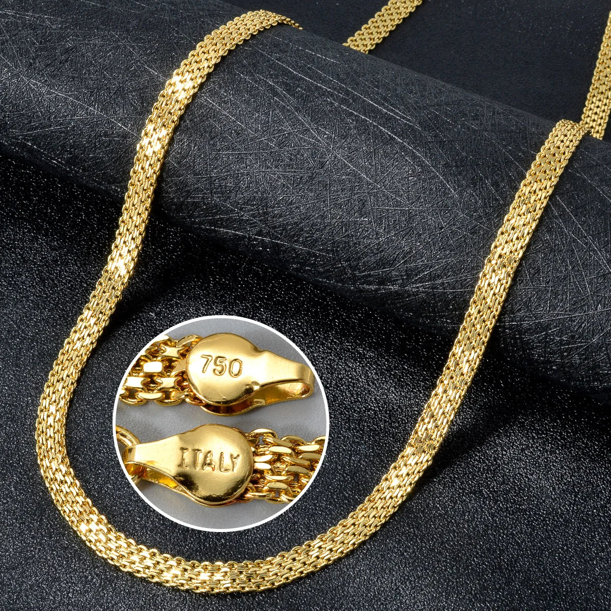 Textured Link Chain Necklace