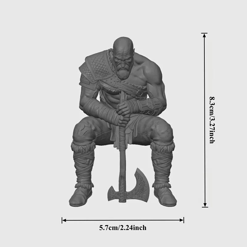Axe-Holding Warrior Figurine