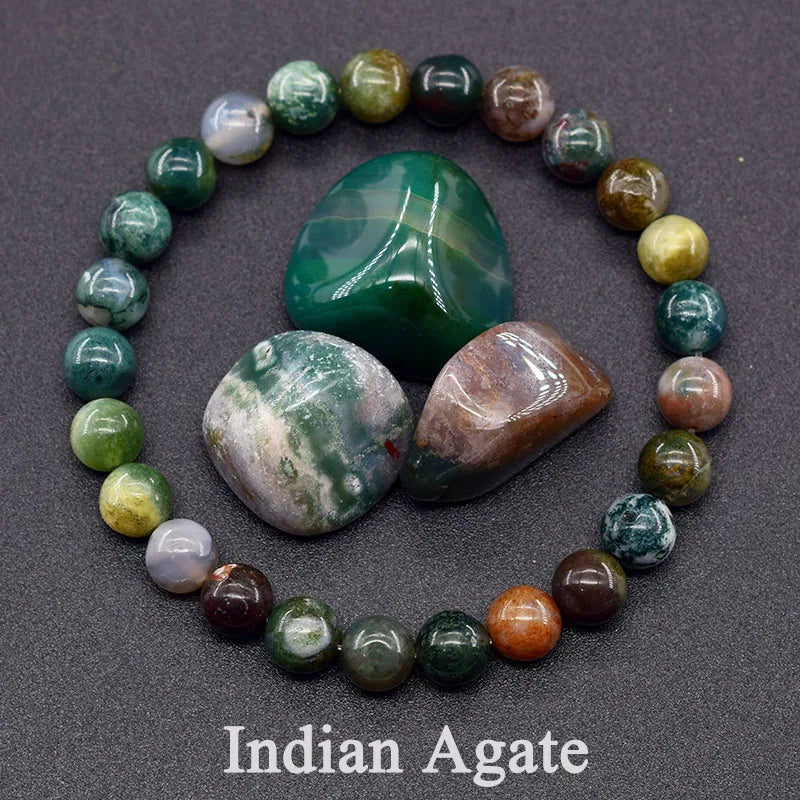 Natural Lapis Lazuli Bead Bracelet – Elegant Design for Men & Women
