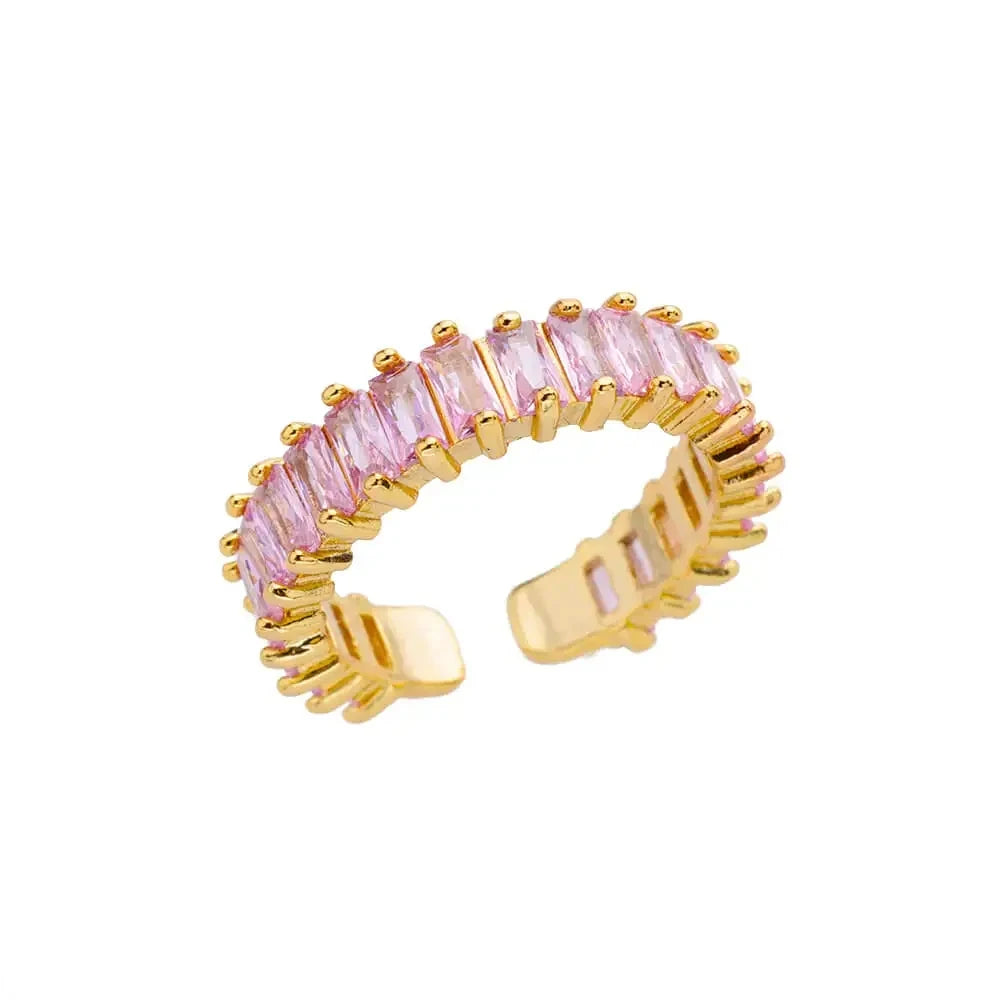 Gold Stainless Steel Classic Women's Ring