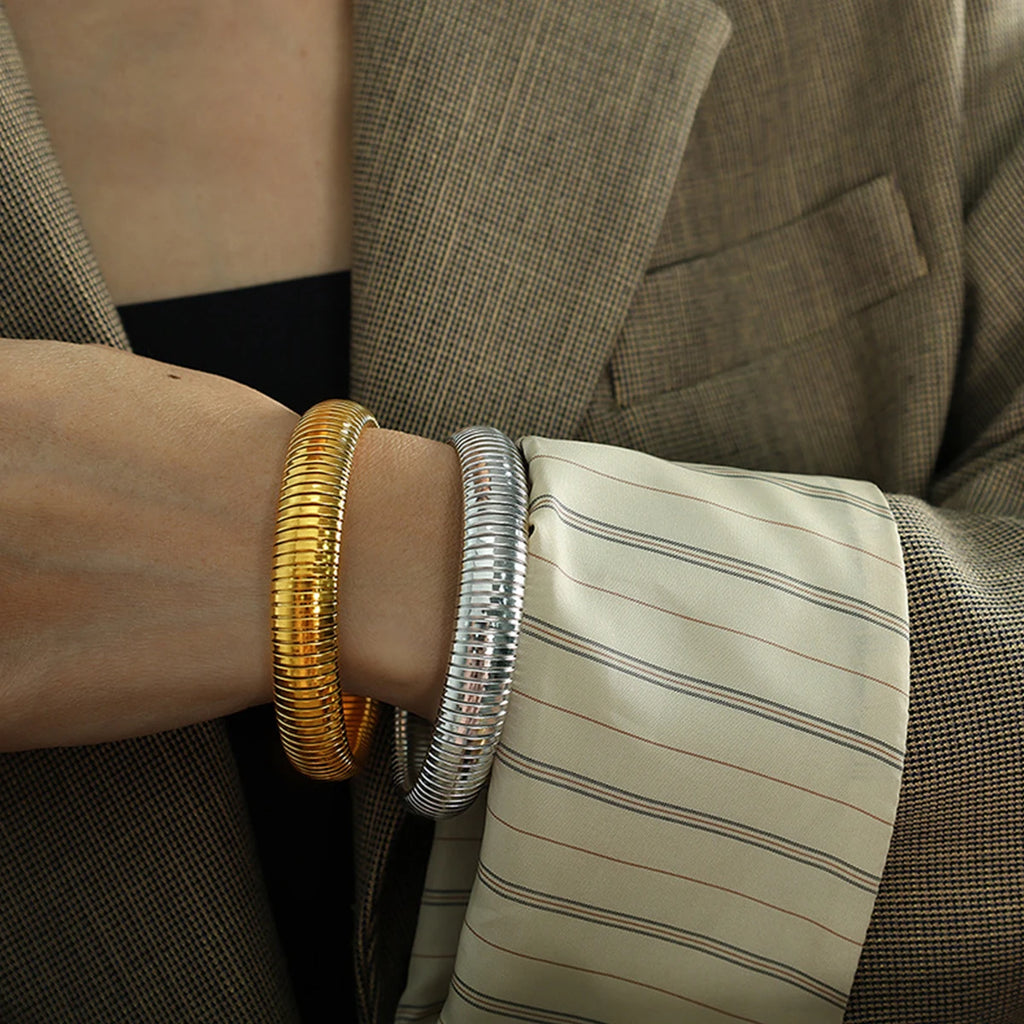 Waterproof Gold-Plated Stainless Steel Bracelet