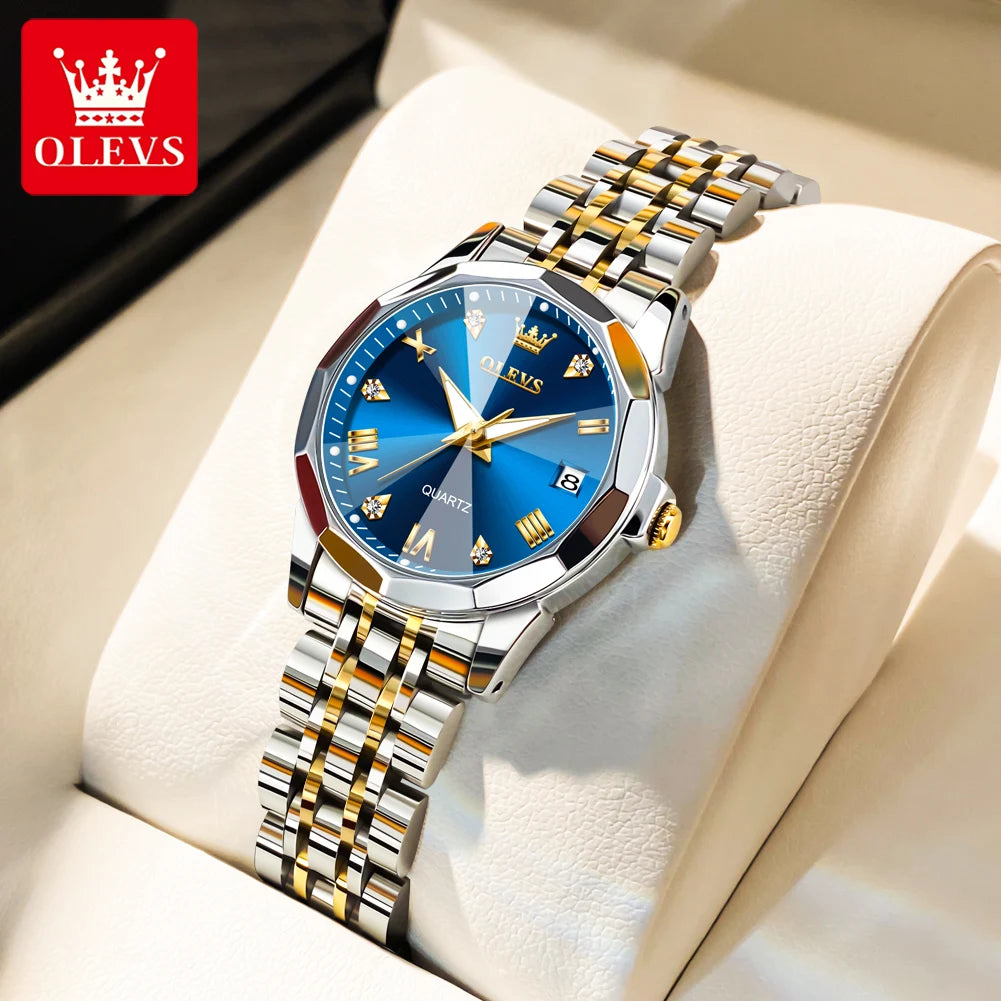 OLEVS 9931 Luxury Couple Quartz Watch