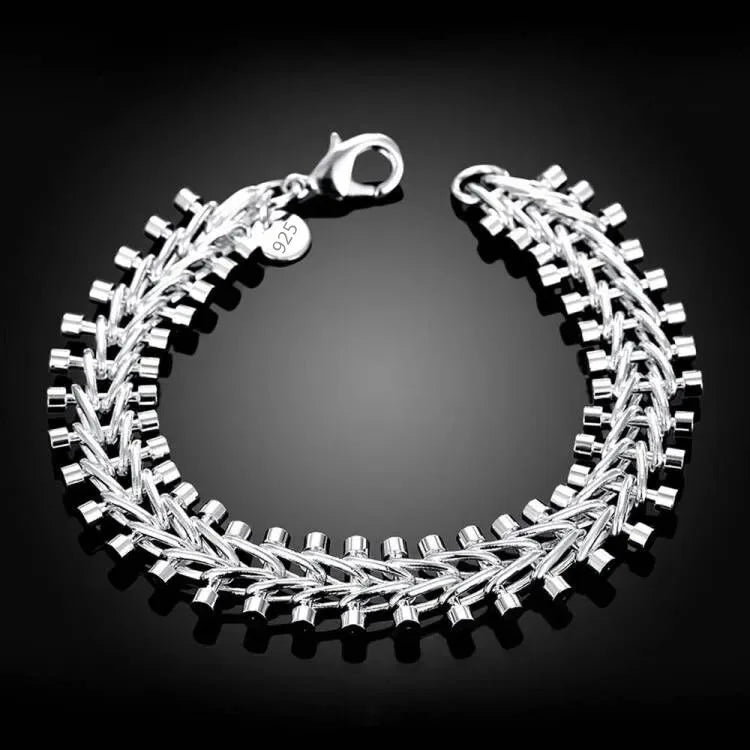 925 Sterling Silver Chain Bracelet for Men & Women – Elegant Classic Design