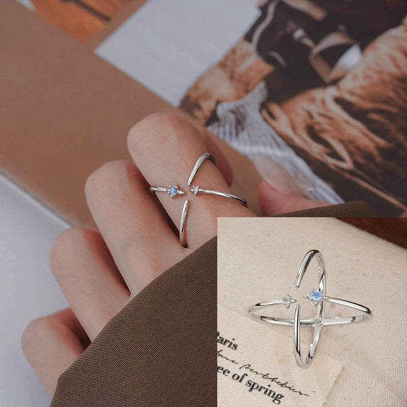 925 Sterling Silver Retro Flower Ring