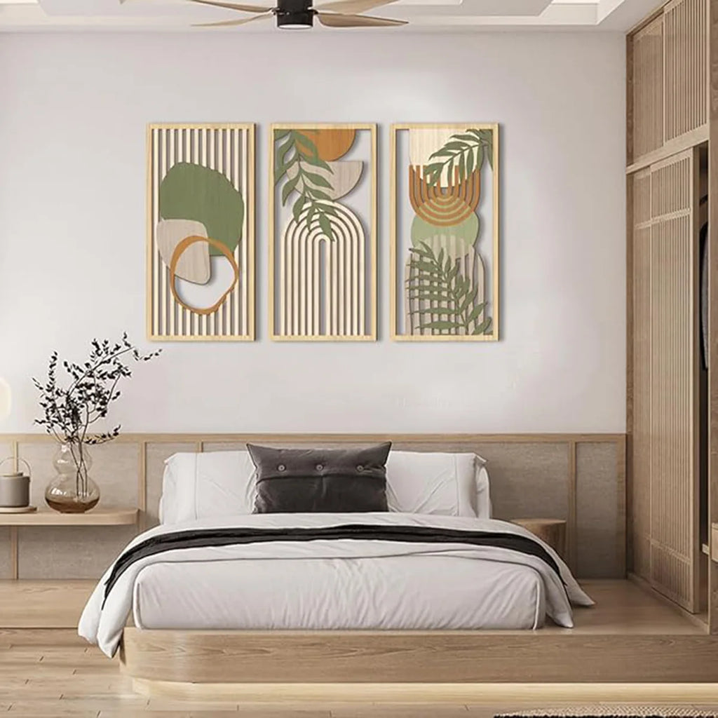 Bohemian Geometric Wooden Wall Art