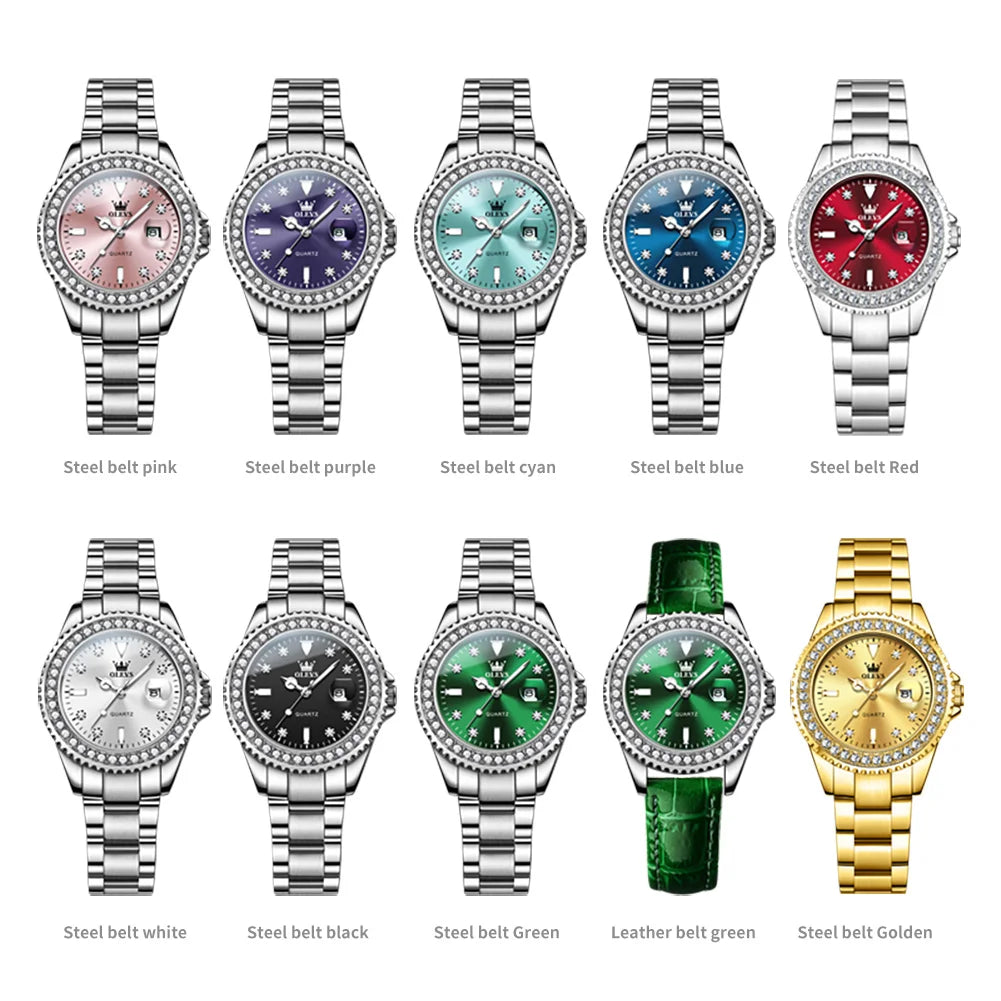 OLEVS Women’s Elegant Quartz Watch Gift Set