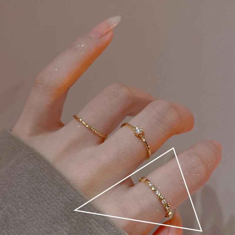 Sterling Silver Hollow Love Heart Ring for Women