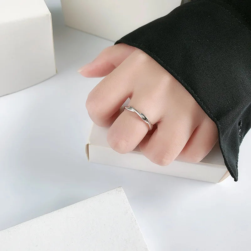 925 Sterling Silver Twisted Women’s Ring