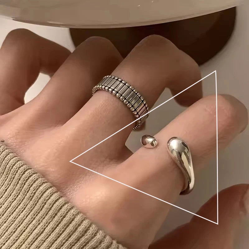 925 Sterling Silver Retro Flower Ring