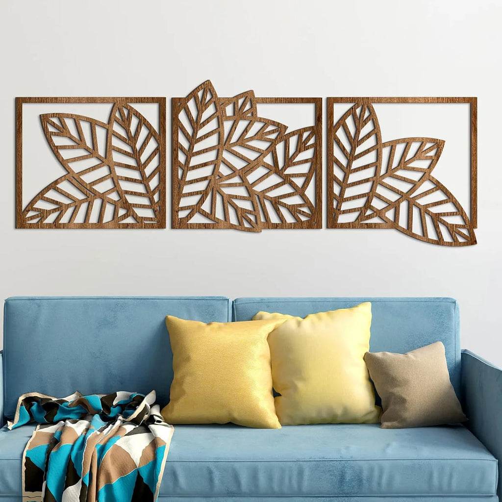 Wooden Palm Leaf Wall Decor