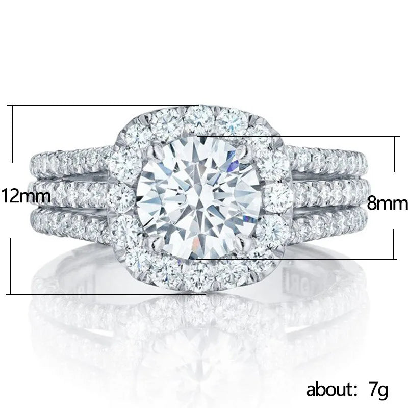 Elegant CZ Wedding Ring for Women