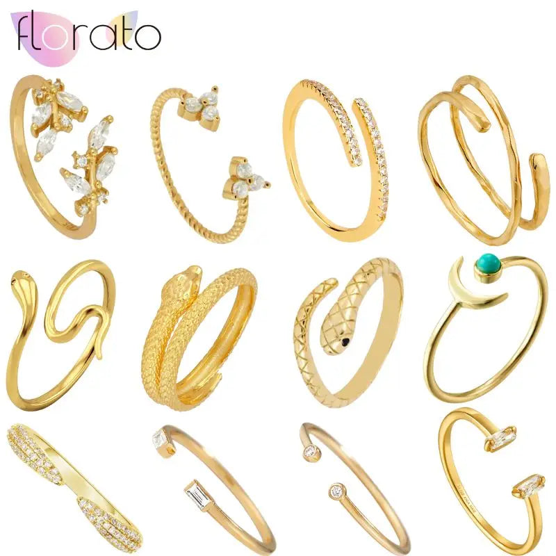24K Gold-Plated Adjustable Hug Ring