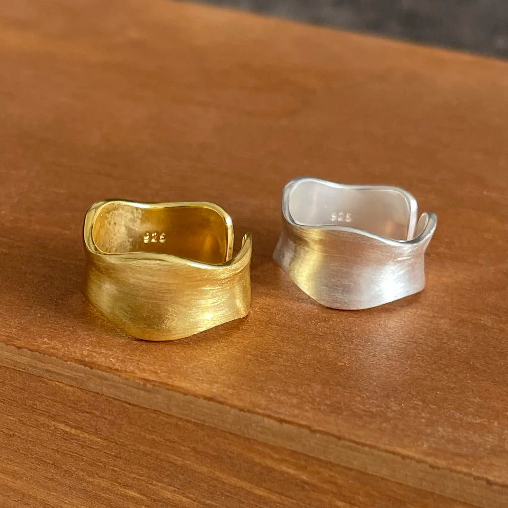 925 Sterling Silver Adjustable Open Ring