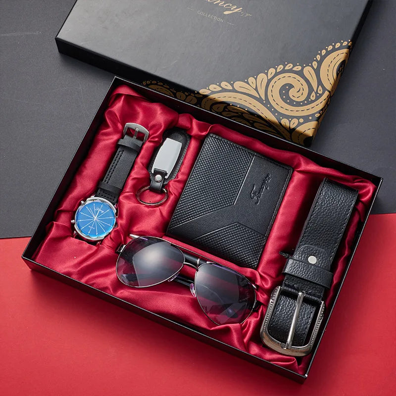 Men’s 6-Piece Watch & Accessories Gift Set