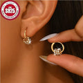 CZ Huggie Hoop Earrings