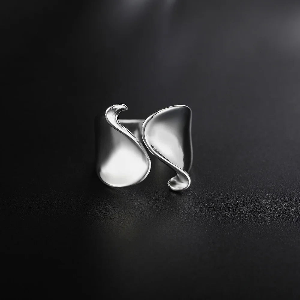 Elegant 925 Sterling Silver Adjustable Ring