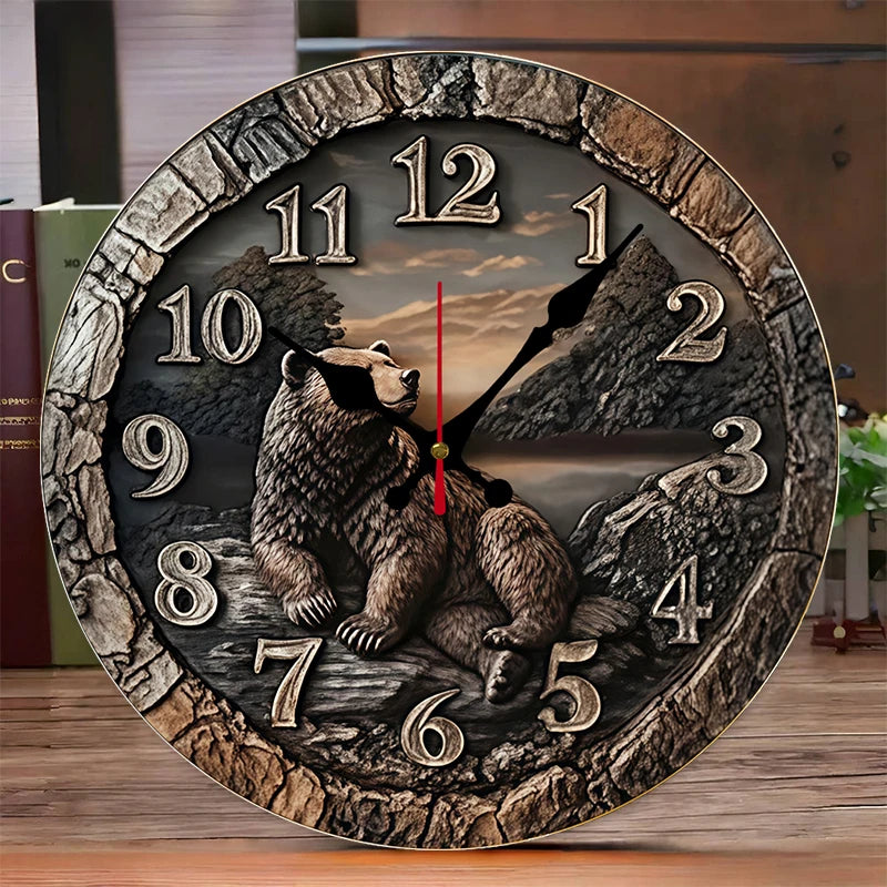 Wilderness Animals Wall Clock
