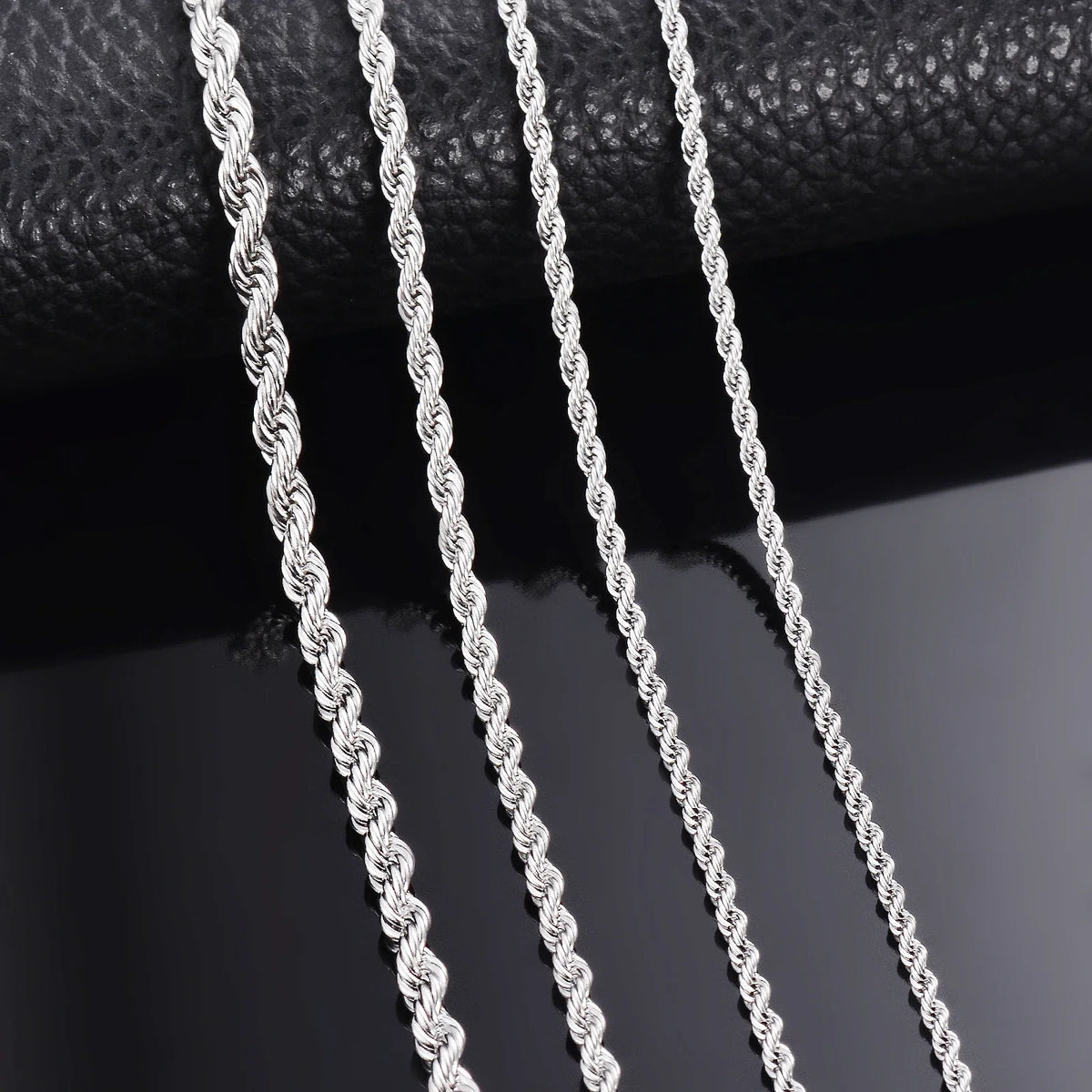 925 Sterling Silver Rope Chain Necklace/Bracelet
