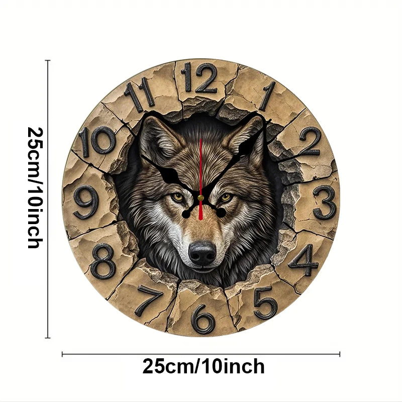 Wilderness Animals Wall Clock