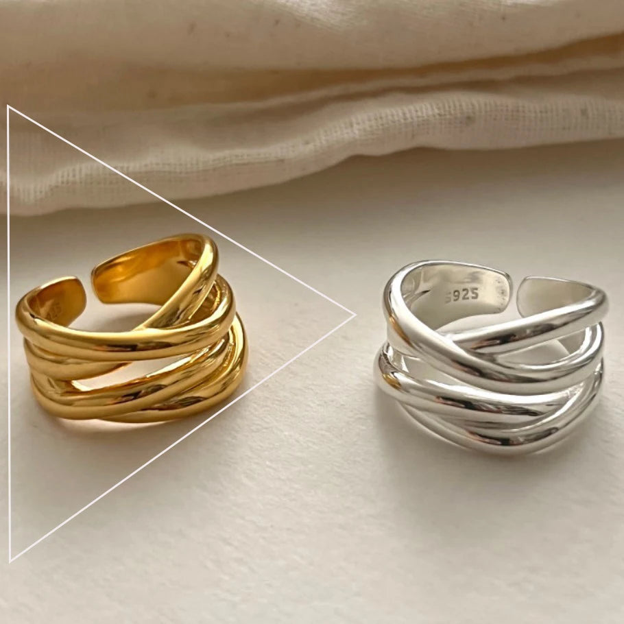 925 Sterling Silver Retro Flower Ring