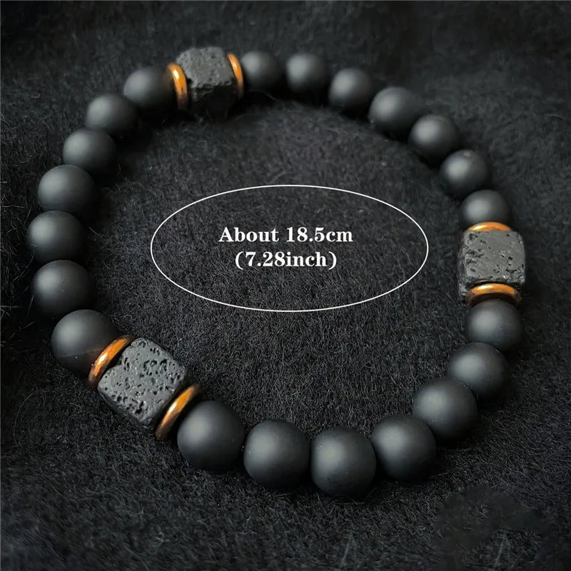 Natural Malachite Bead Bracelet – Elegant Design for Men & Women