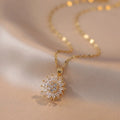 Rotating Sunflower Necklace