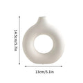 White Ceramic-Look Vase