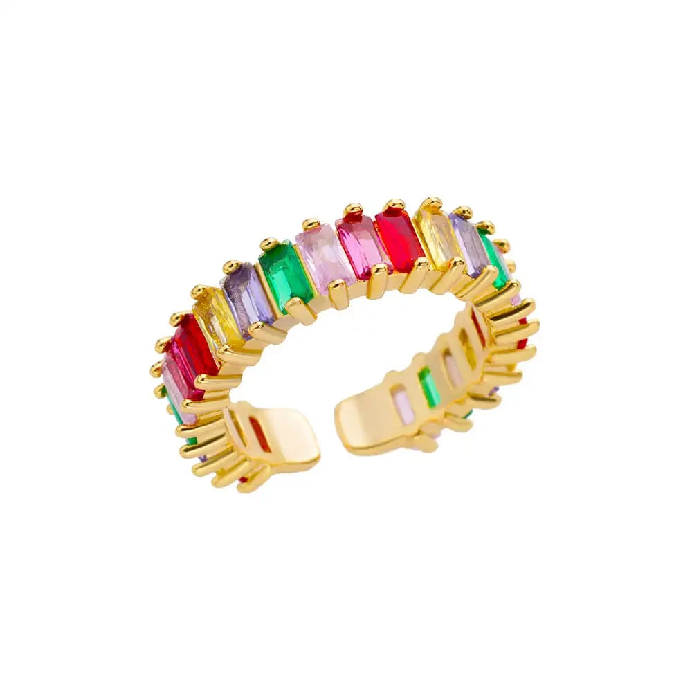 Gold Stainless Steel Classic Women's Ring