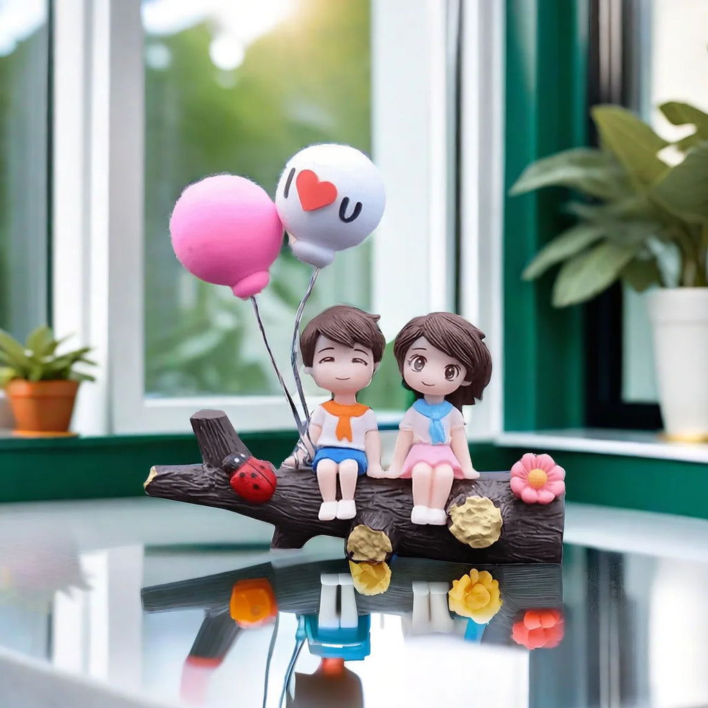 Tree Branch Couple Car Ornament