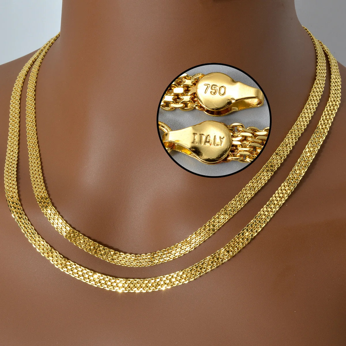 Textured Link Chain Necklace