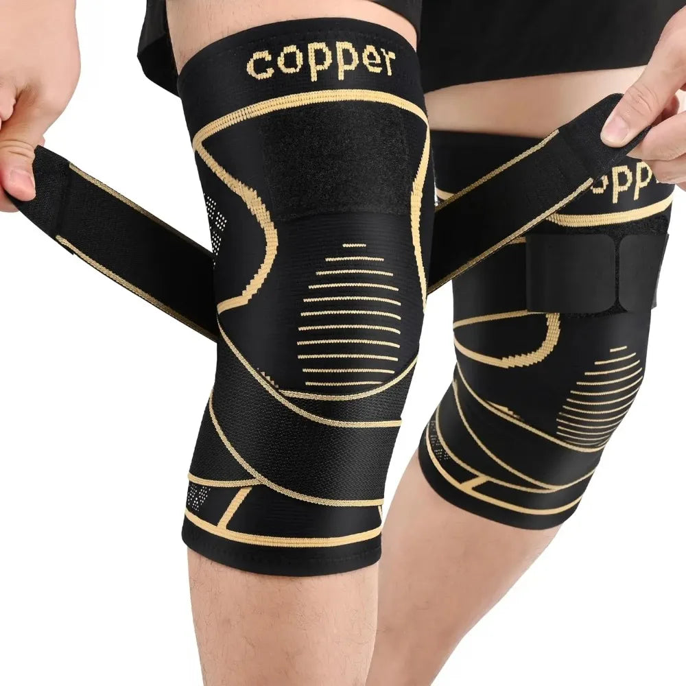 Copper Knee Brace with Strap