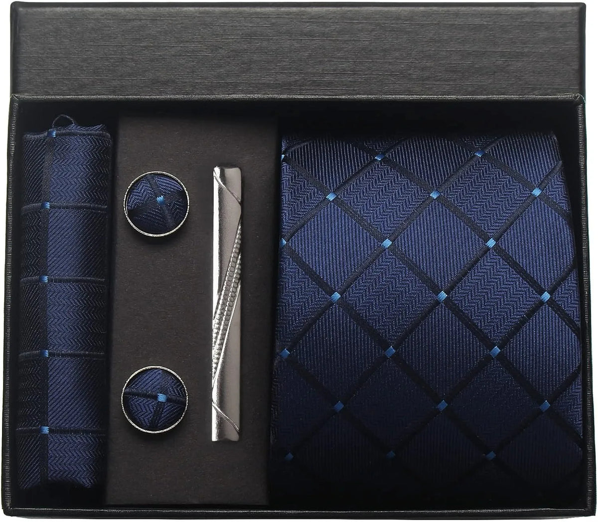 Men’s 100% Silk Tie Set with Gift Box