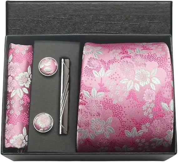 Luxury Silk Paisley Men’s Tie Gift Set