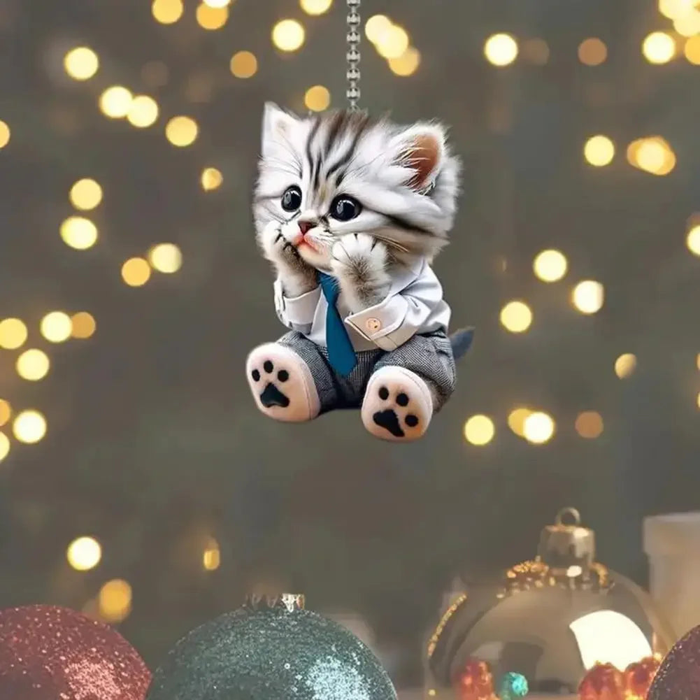 Cat Car Mirror Pendant
